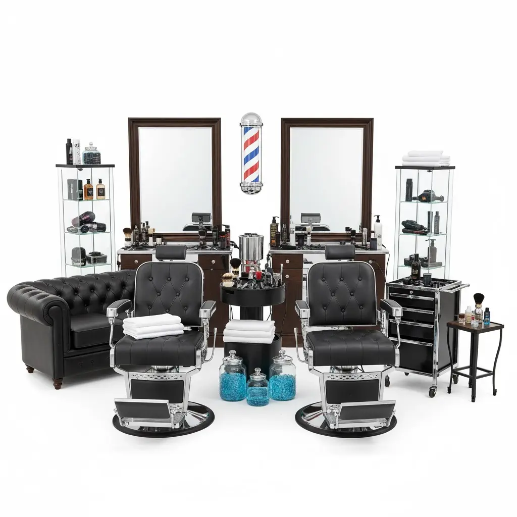 ارفف ومشاغل صوالين الحلاقة